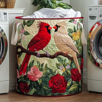 Love Cardinal Quilted Laundry Basket GFTOQA1270