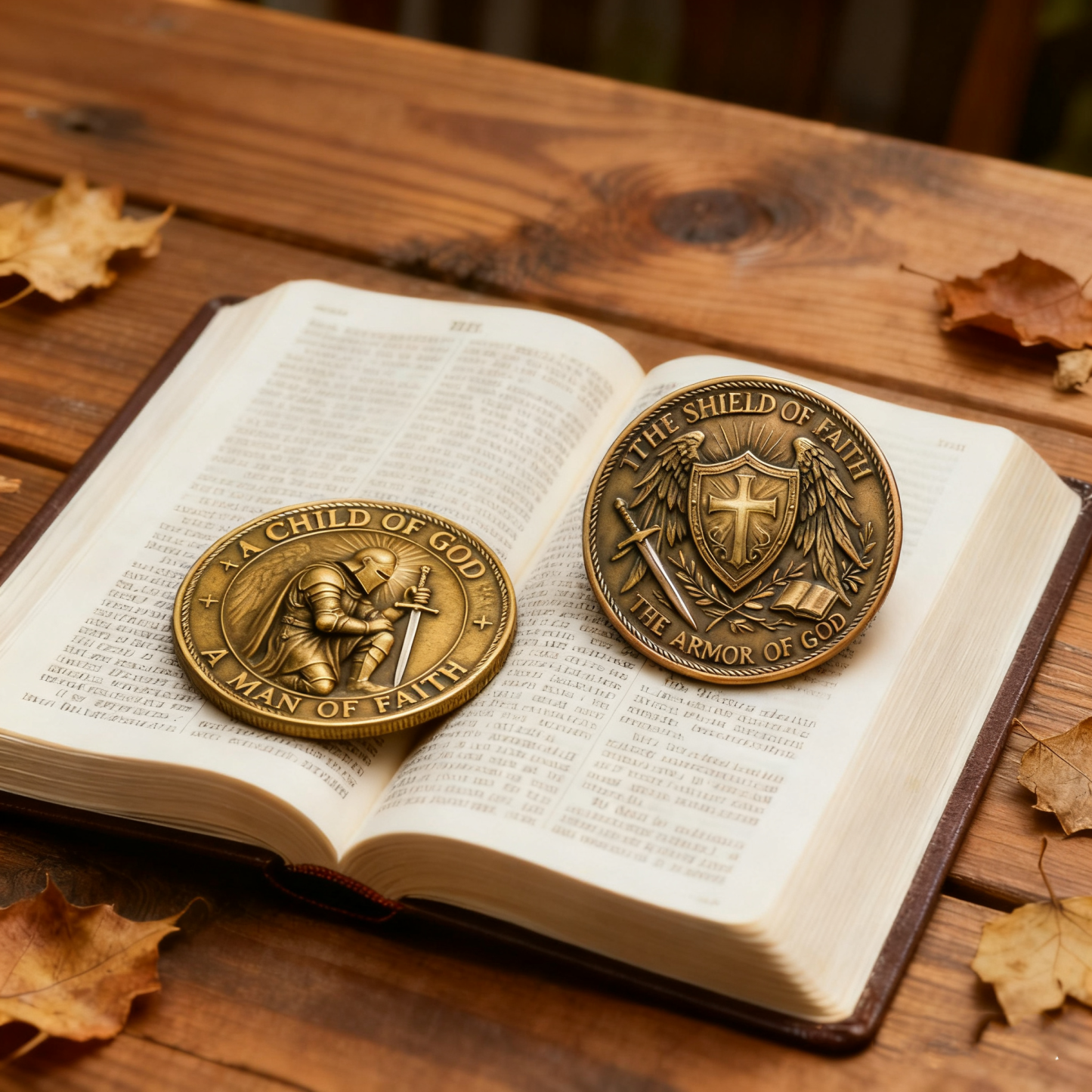 ⚔️ “Faith Over Fear” — The Knight’s Coin That Carries God’s Strength