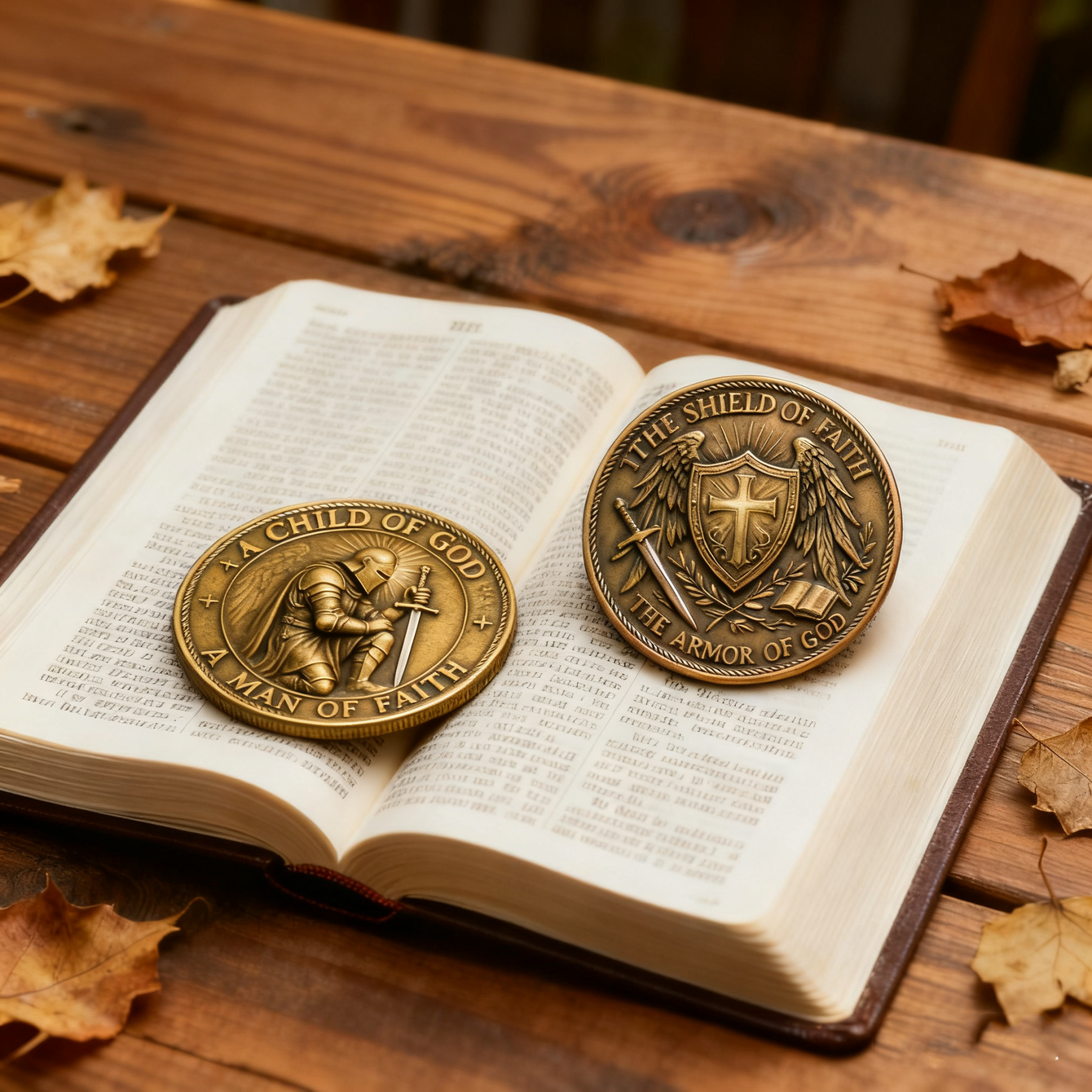 ⚔️ “Faith Over Fear” — The Knight’s Coin That Carries God’s Strength