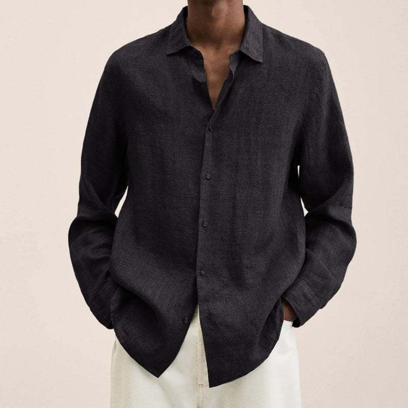 🔥2026 Men's Cotton Linen Long-Sleeve Shirt