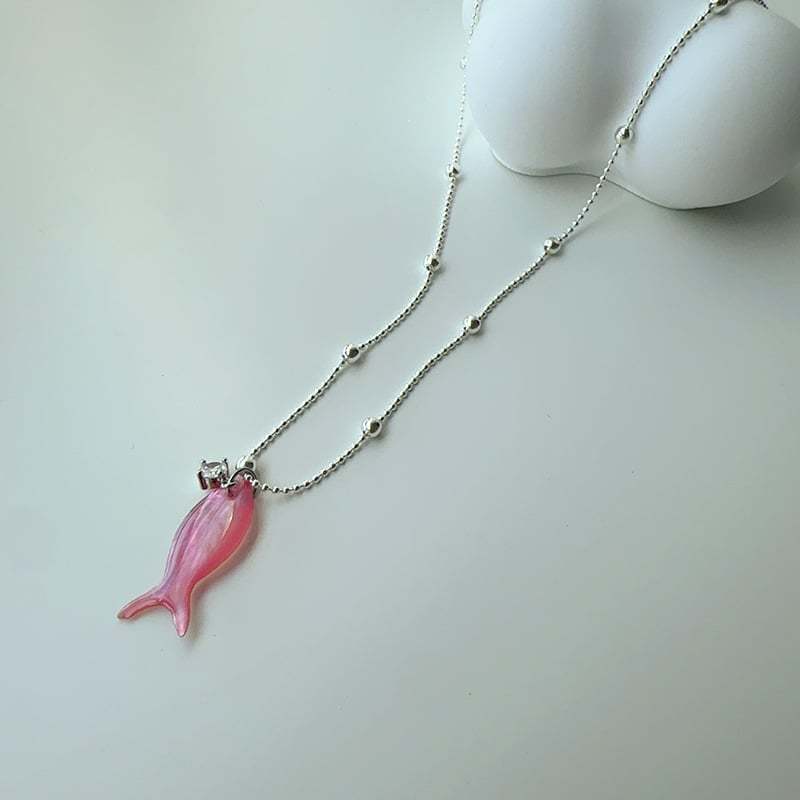 🐟✨ Ocean Dream Blue Fish Tail Earrings