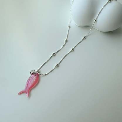 🐟✨ Ocean Dream Blue Fish Tail Earrings