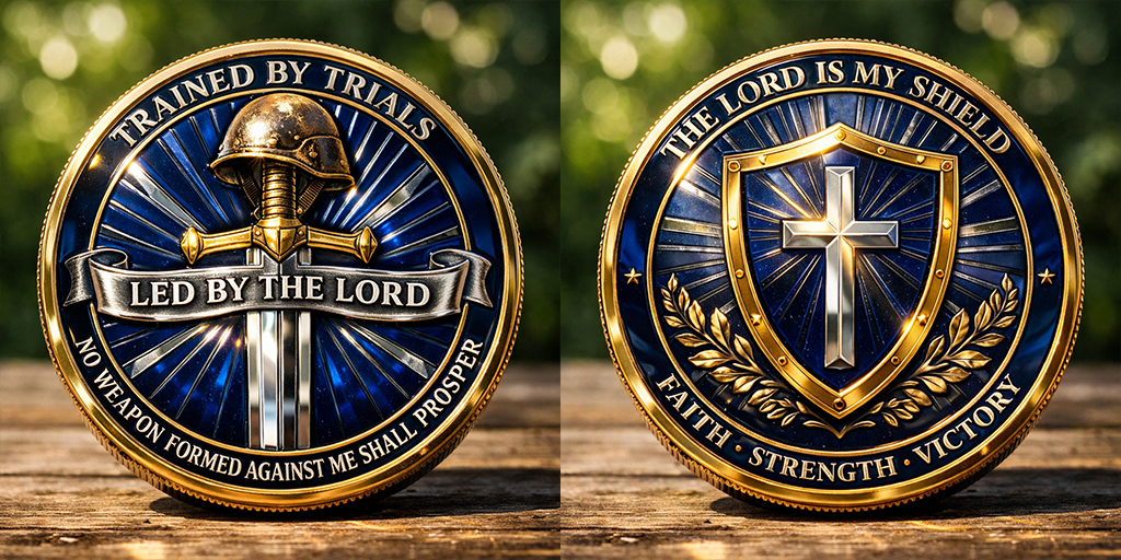 Faith & Strength Christian Challenge Coin