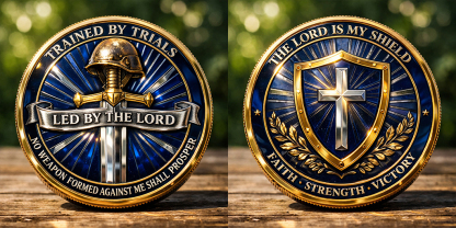 Faith & Strength Christian Challenge Coin