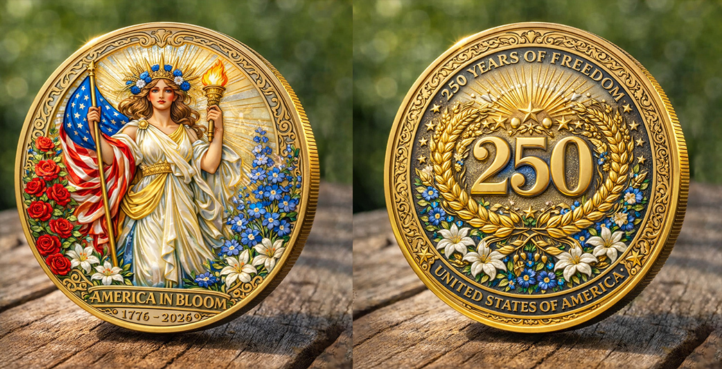 🏆Flash Sale 60% OFF - America in Bloom 250th Anniversary Commemorative Coin