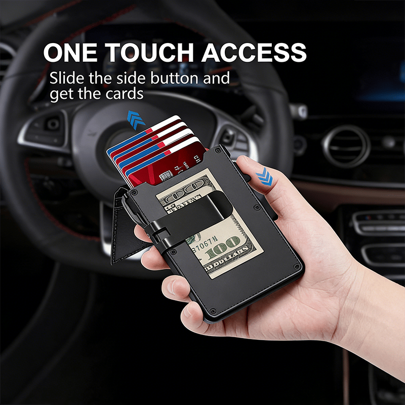 The Ultimate Smart Pop-Up Wallet: Slim, Secure, & RFID Protected