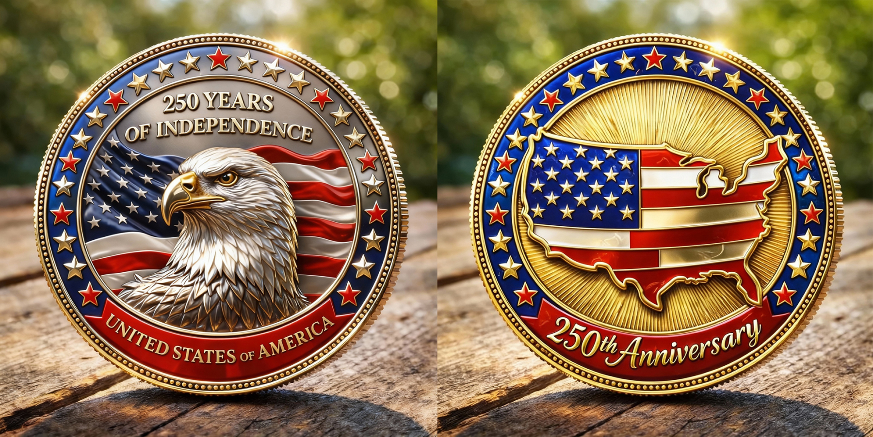 250 Years of Independence Commemorative Challenge Coin