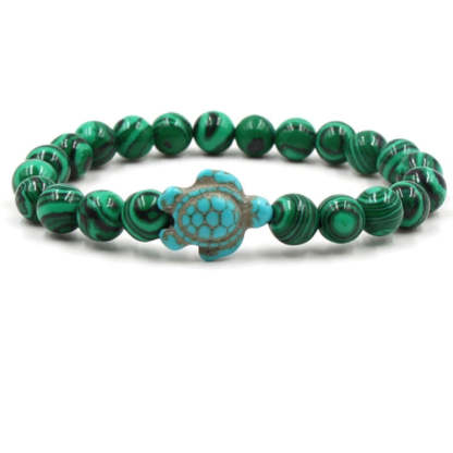Unique Natural Stone Beads Turtle Bracelets