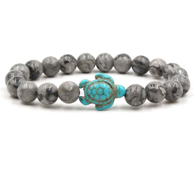 Unique Natural Stone Beads Turtle Bracelets