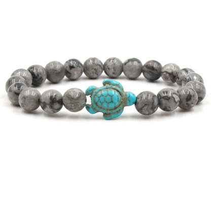 Unique Natural Stone Beads Turtle Bracelets