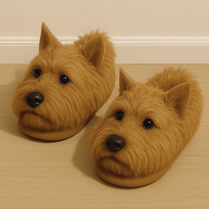 🔥 Dog-themed plush slippers – the perfect gift for dog lovers!