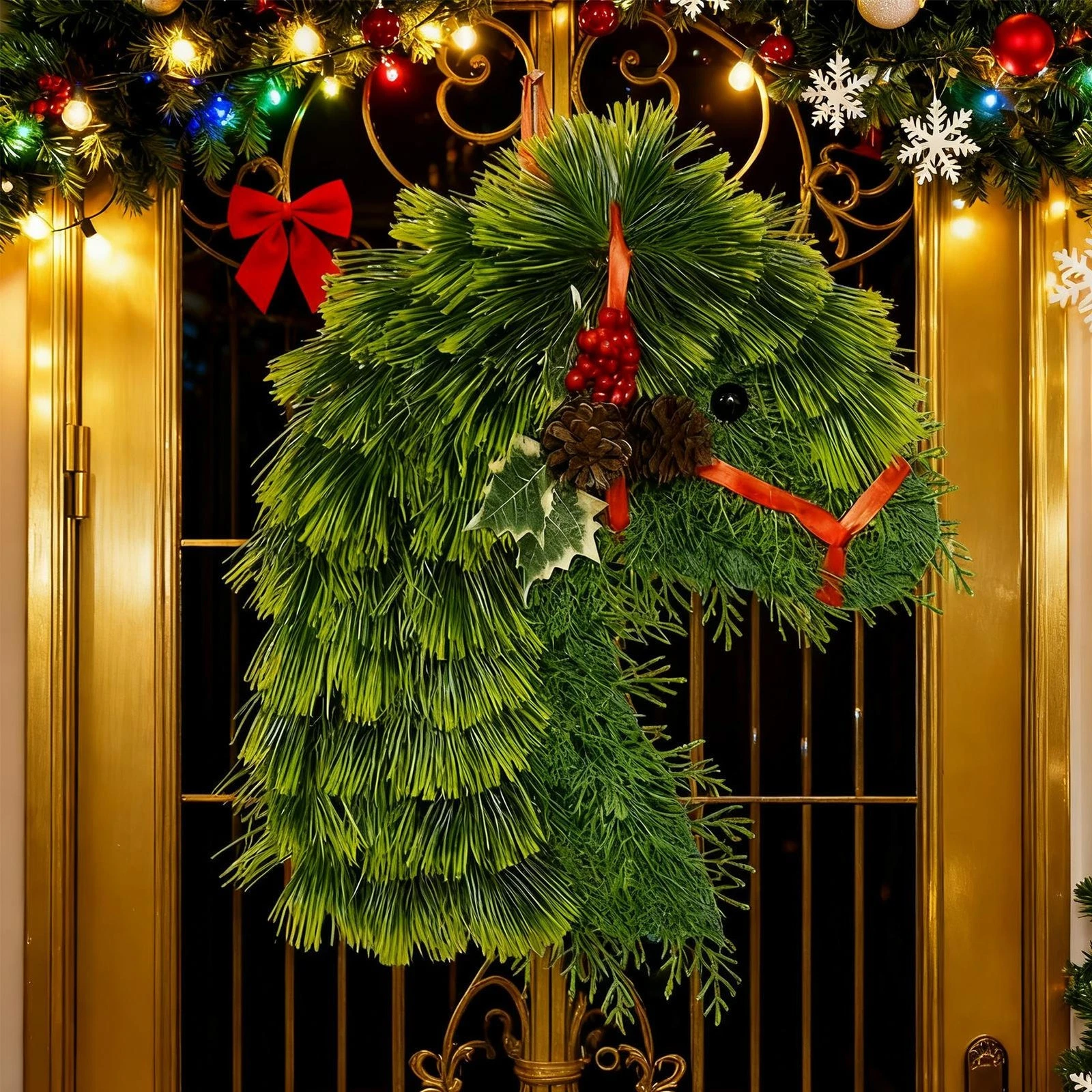 🎄Christmas Early Bird Sale - 49%OFF🐴Horse Head Wreath for Front Door