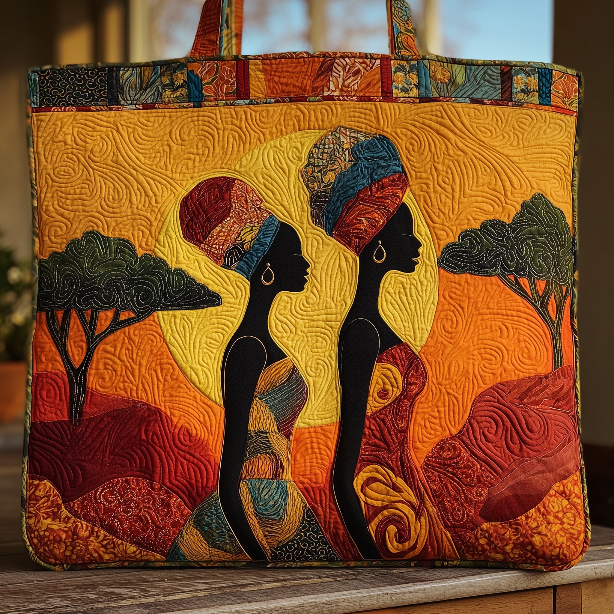 Golden Queens Quilted Tote Bag GFTOHD8226