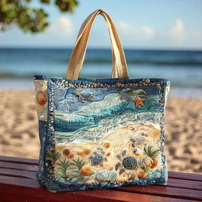 Flip-Flop Floater Quilted Tote  Bag