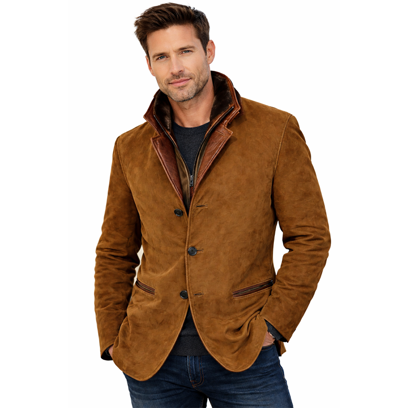 ⏰Promotion 50% OFF -Men’s Timeless Vintage Mid-Length Leather Jacket