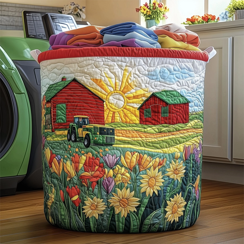 Quilted LaundryBasket