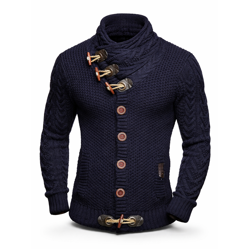 ⏰Promotion 50% OFF -Men’s Wool Cable-Knit Toggle Cardigan with Shawl Collar