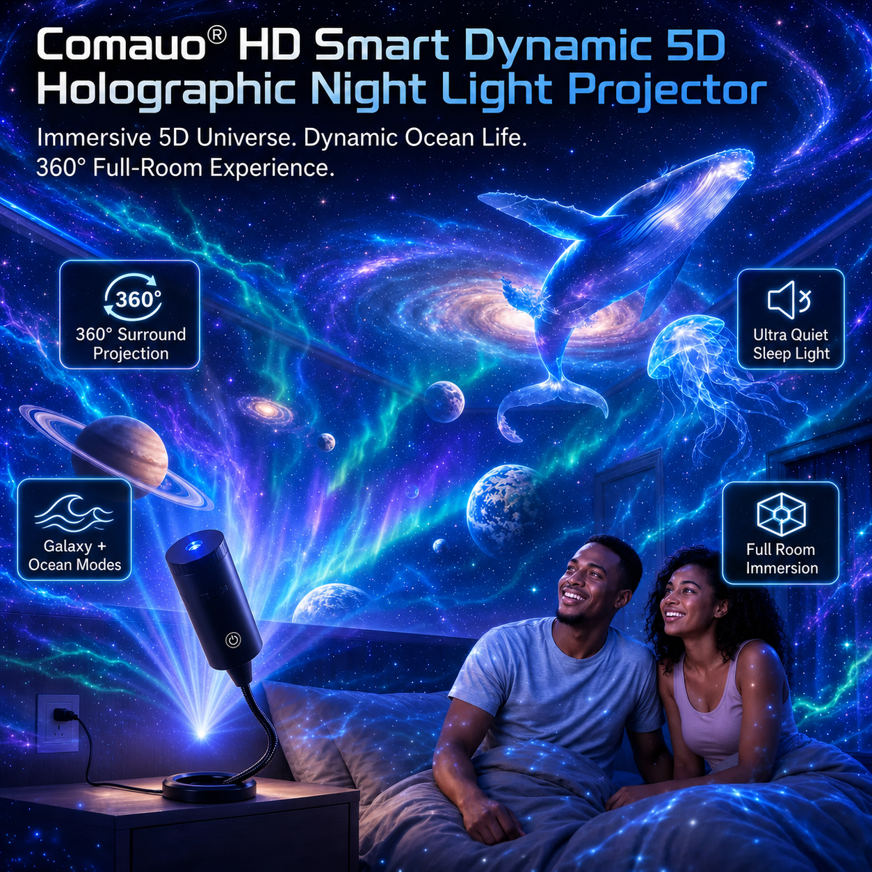 🌌✨5D Mini Galaxy Star Projector🧸