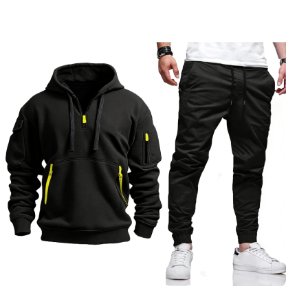 [Copy]🎅50% Off | Men's Luxury Autumn/Winter Sports Suit - Premium Fabric Hoodie + Slim Fit Trousers