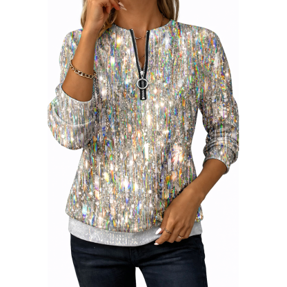 🎄Clearance Sale🔥Women's new half-zip sweatshirt