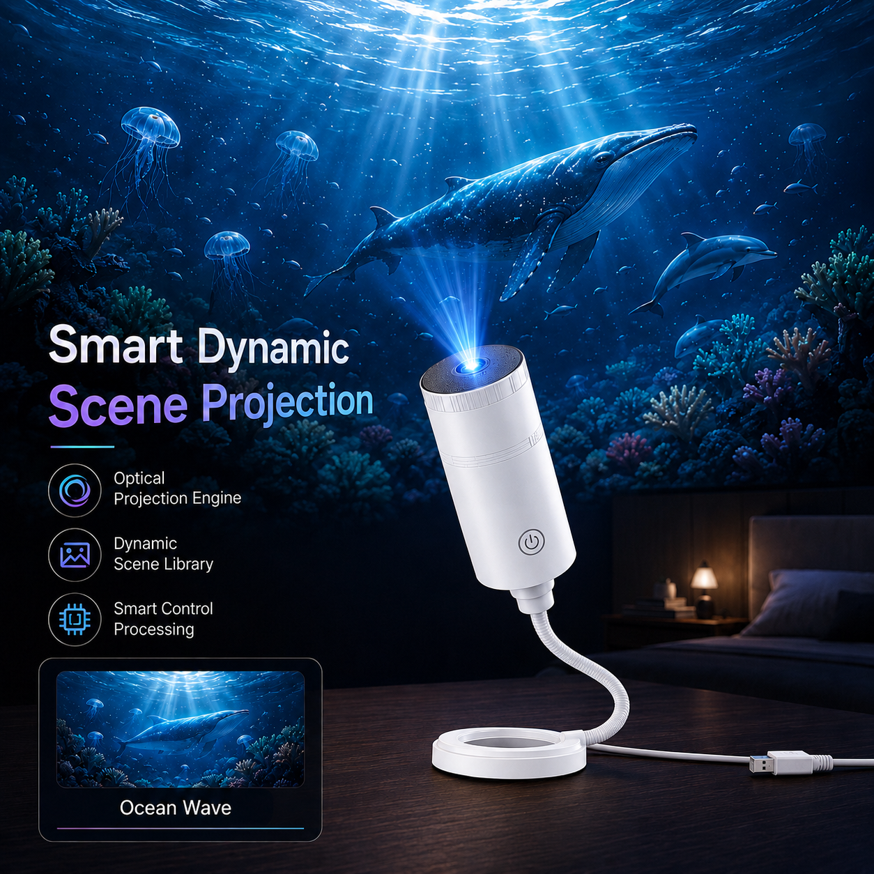 🌌✨5D Mini Galaxy Star Projector🧸