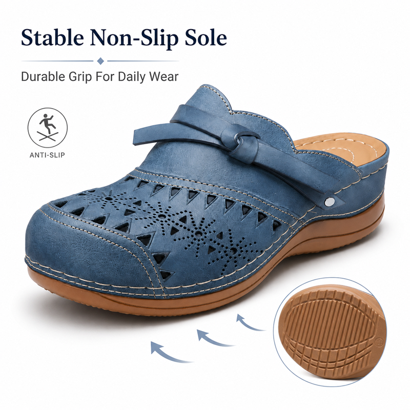 Last day 70% off-Women’s Bowknot Wedge Sandals – Arch Support & Everyday Comfort