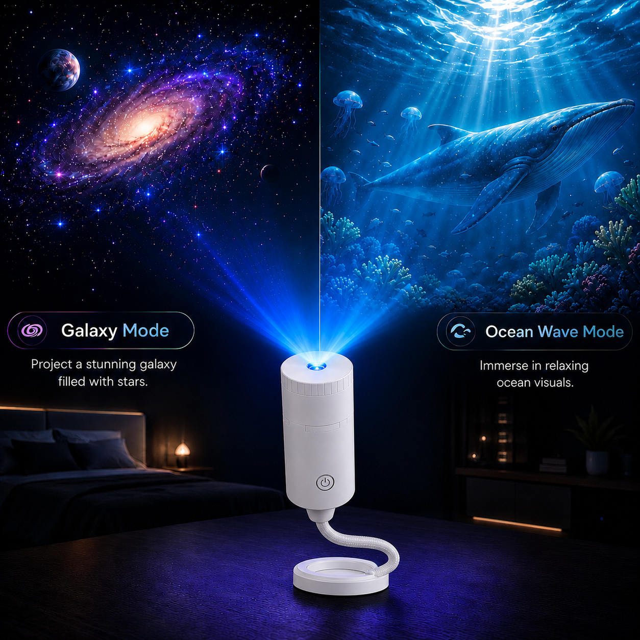 🌌✨5D Mini Galaxy Star Projector🧸