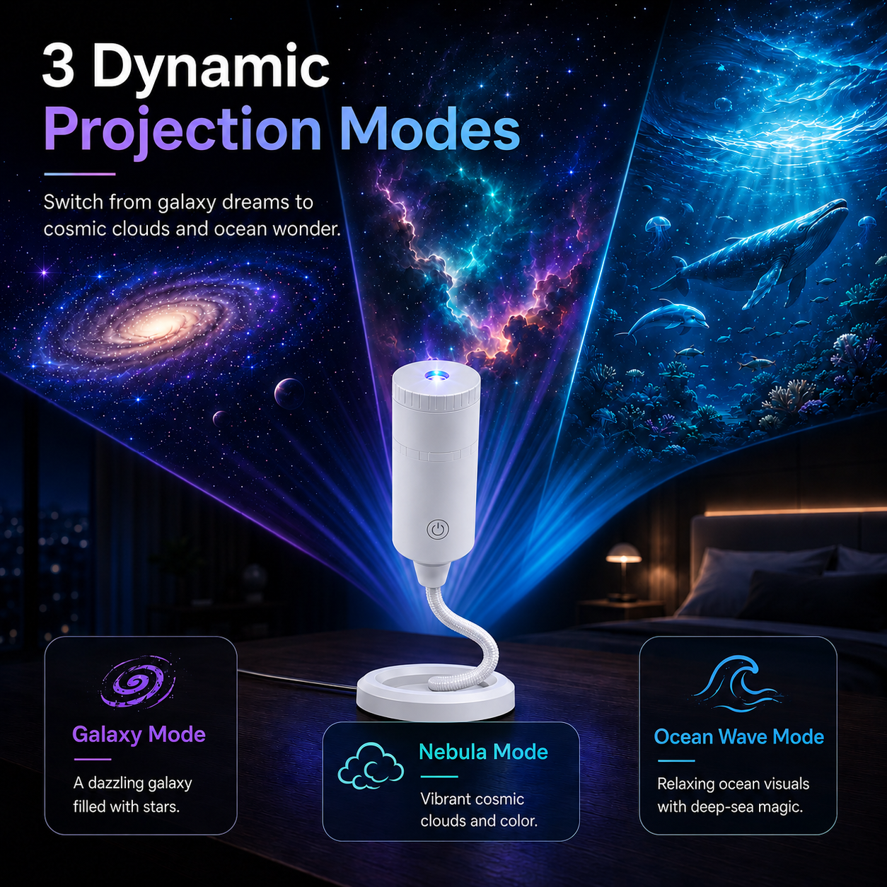 🌌✨5D Mini Galaxy Star Projector🧸