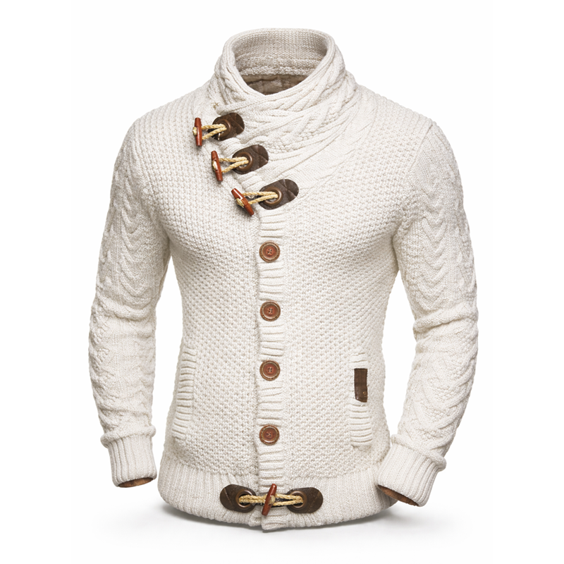 ⏰Promotion 50% OFF -Men’s Wool Cable-Knit Toggle Cardigan with Shawl Collar