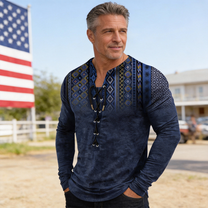 ⏰Promotion 50% OFF -Men’s Vintage Cotton Long Sleeve Henley Shirt