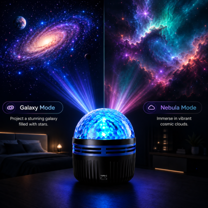 🌌5DMini Galaxy Star Projector✨