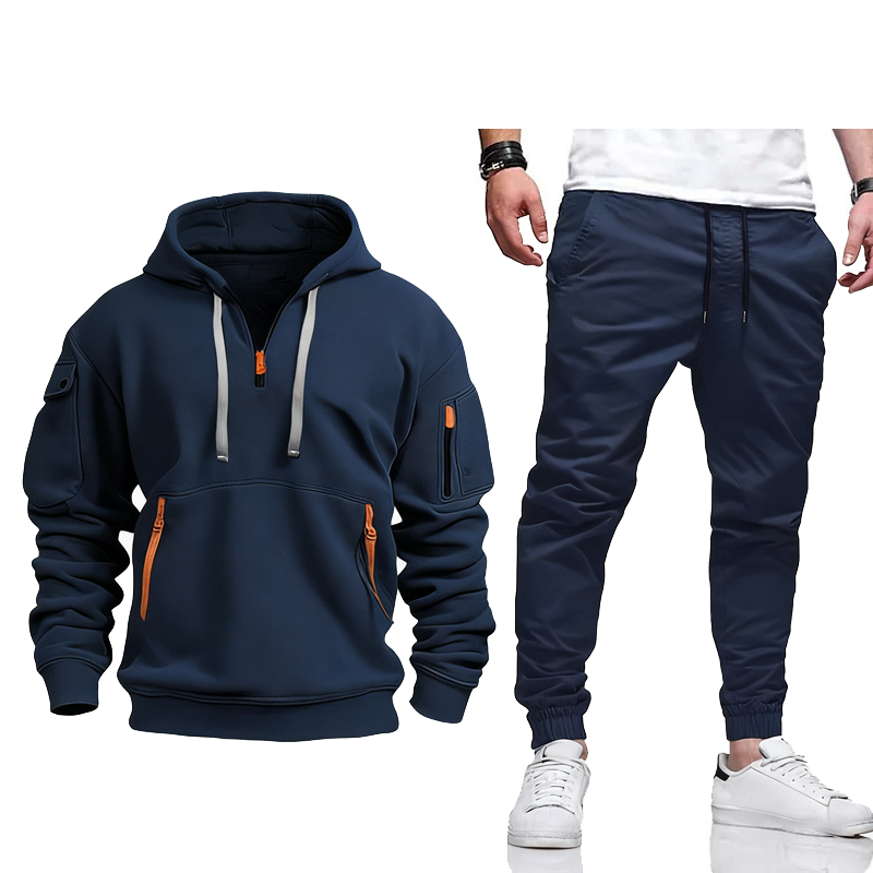[Copy]🎅50% Off | Men's Luxury Autumn/Winter Sports Suit - Premium Fabric Hoodie + Slim Fit Trousers