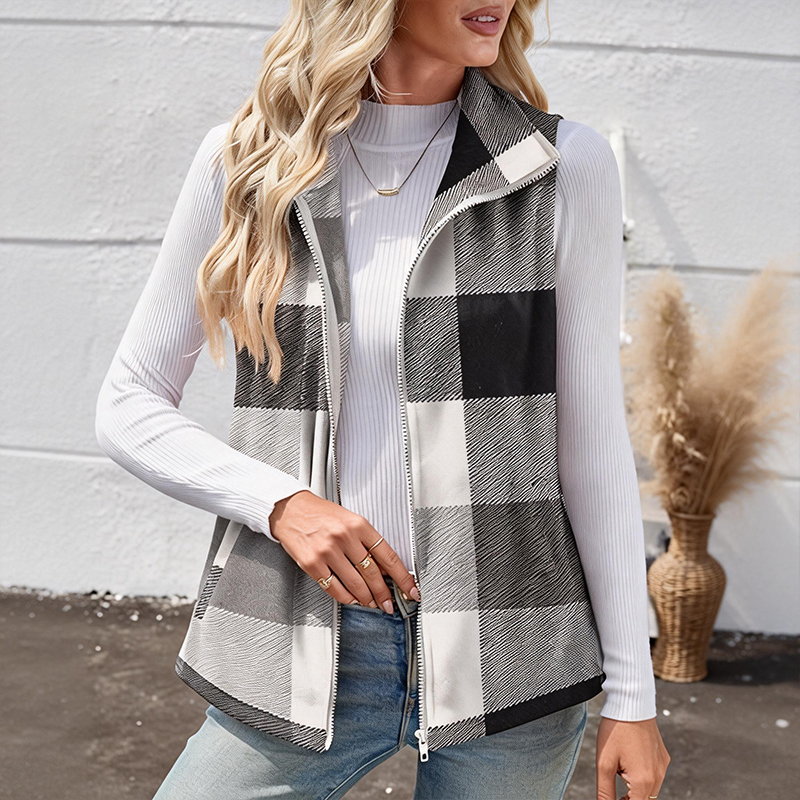 ⏰Promotion 50% OFF -Women’s New Zip-Up Sleeveless Wool Top