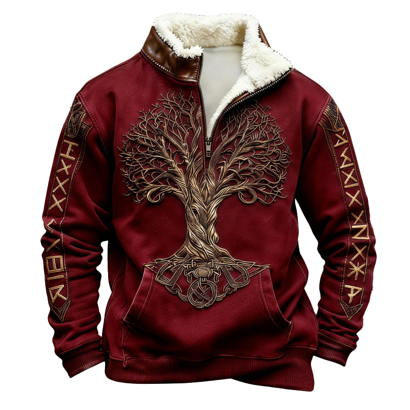 ⏰Promotion 50% OFF -Men’s Western-Style Wool Half-Zip Pullover