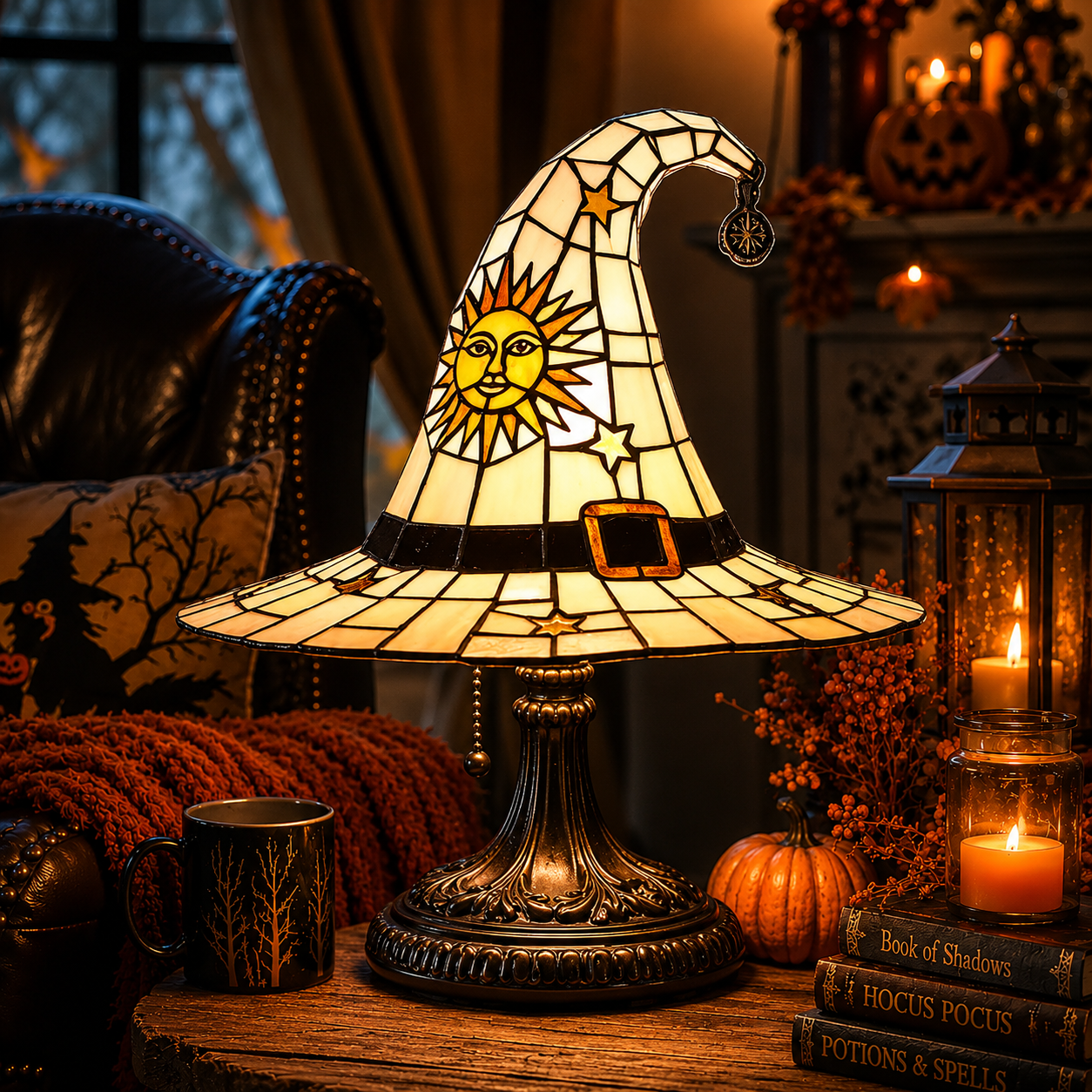 🔥Magical Halloween Stained Glass-Style Lamps – 50% OFF Today🎁