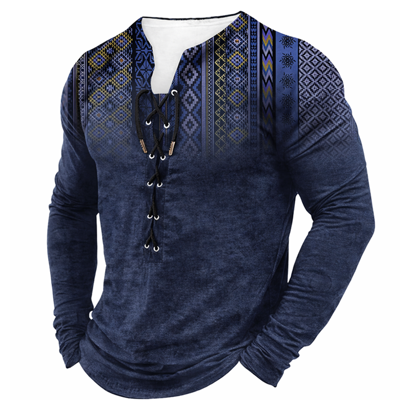 ⏰Promotion 50% OFF -Men’s Vintage Cotton Long Sleeve Henley Shirt