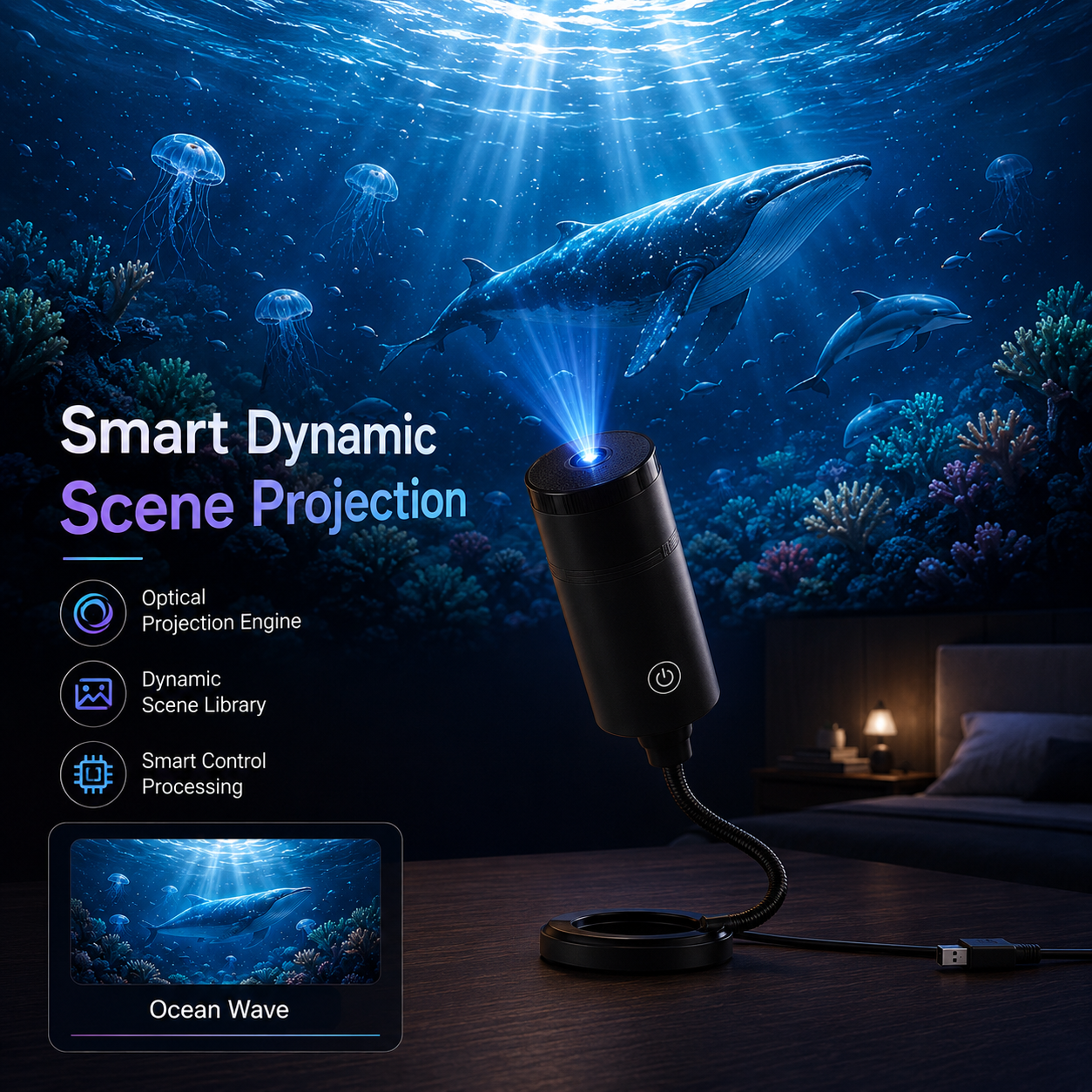 🌌✨5D Mini Galaxy Star Projector🧸