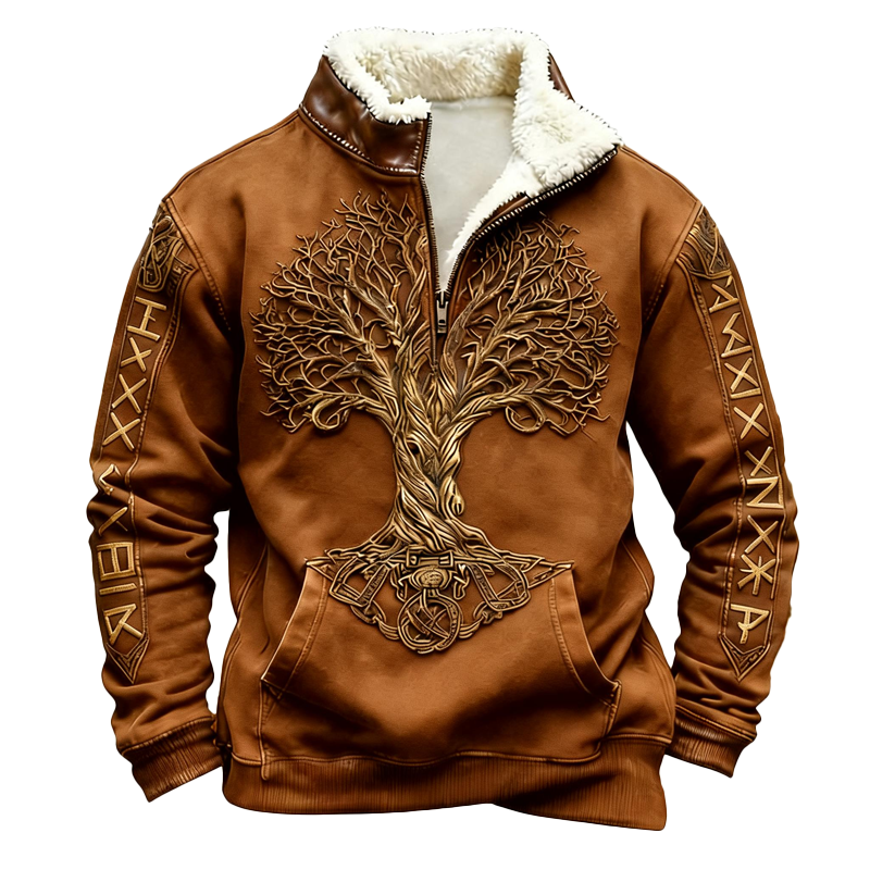 ⏰Promotion 50% OFF -Men’s Western-Style Wool Half-Zip Pullover