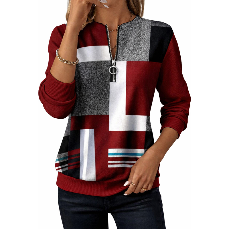 🎄Promotion 50% OFF -Women's new half-zip sweatshirt