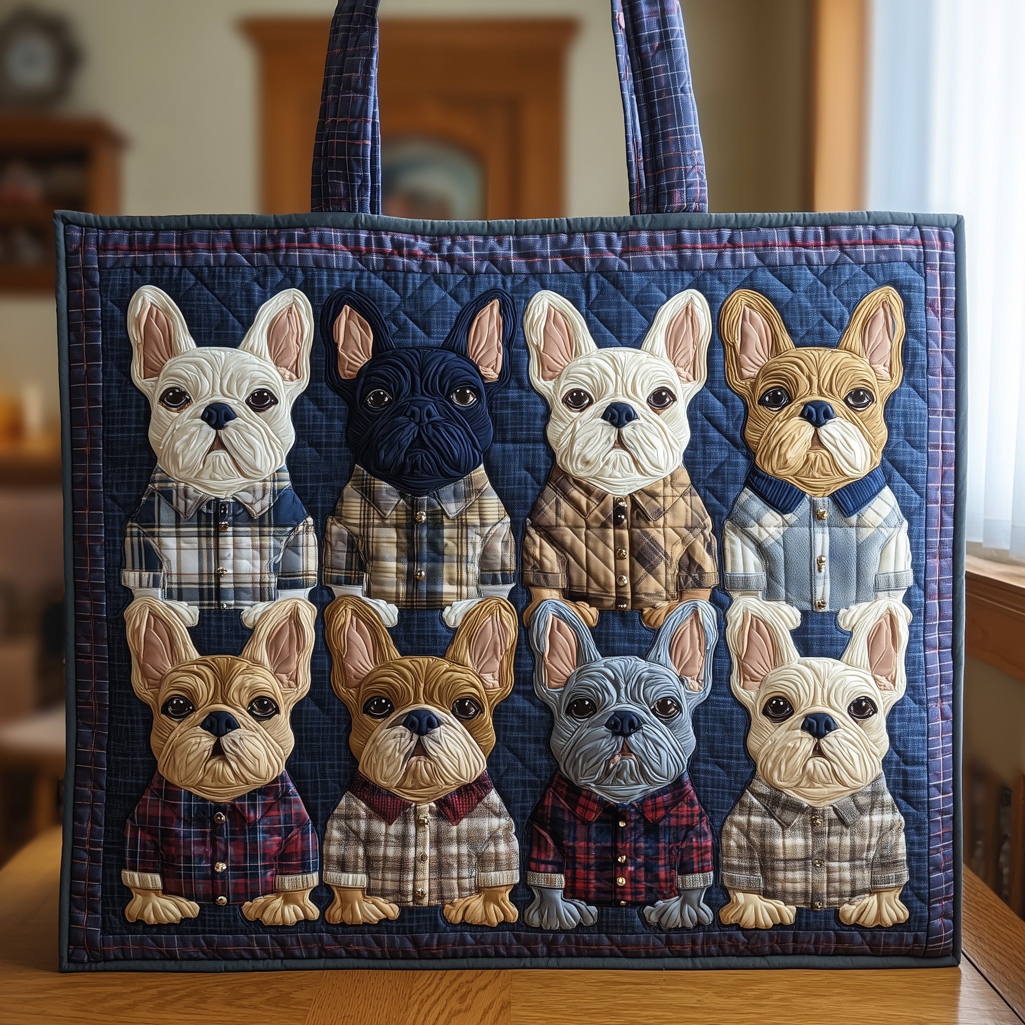 French Bulldog Quilted Tote Bag GFTONL5552