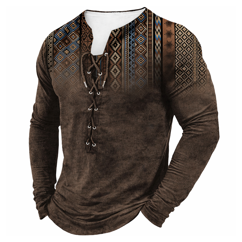 ⏰Promotion 50% OFF -Men’s Vintage Cotton Long Sleeve Henley Shirt