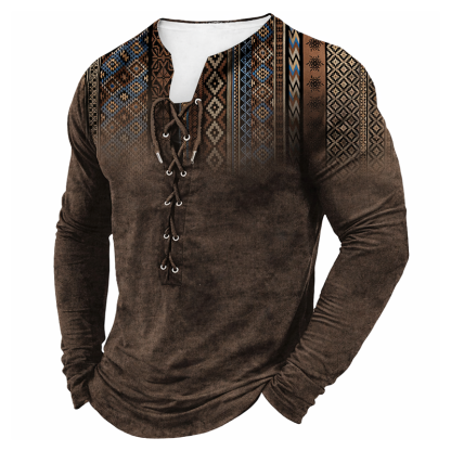 ⏰Promotion 50% OFF -Men’s Vintage Cotton Long Sleeve Henley Shirt