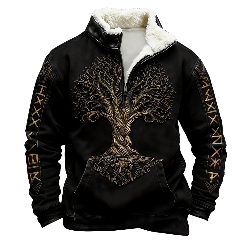 ⏰Promotion 50% OFF -Men’s Western-Style Wool Half-Zip Pullover