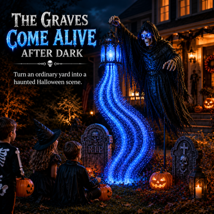 🎁Today 50% OFF🎁💀Halloween Soul Harvester Animated Garden Light