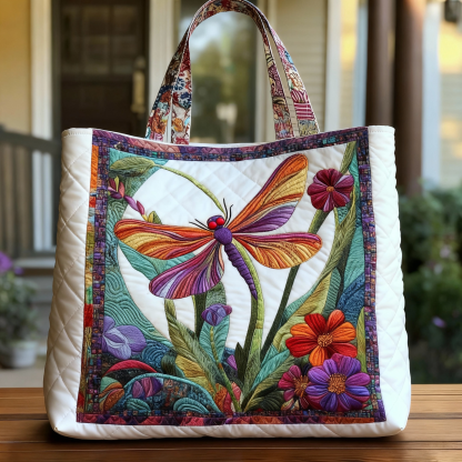 Stylish and interesting quilted tote bag