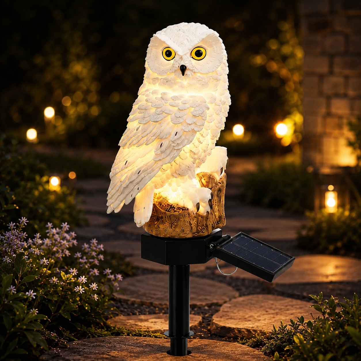 Waterproof Solar Owl Light – LED Pathway Light for Lawn, Garden & Outdoor Decor