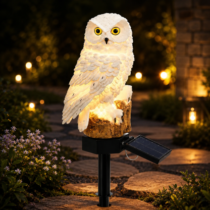 Waterproof Solar Owl Light – LED Pathway Light for Lawn, Garden & Outdoor Decor