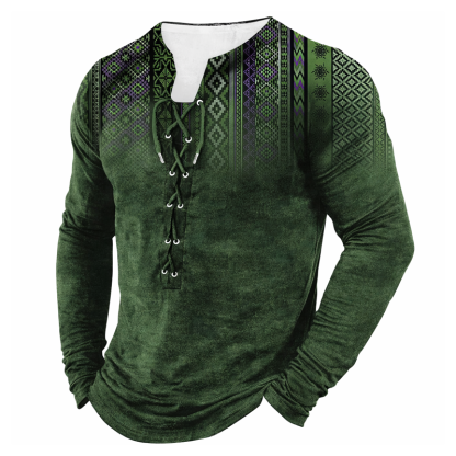 ⏰Promotion 50% OFF -Men’s Vintage Cotton Long Sleeve Henley Shirt
