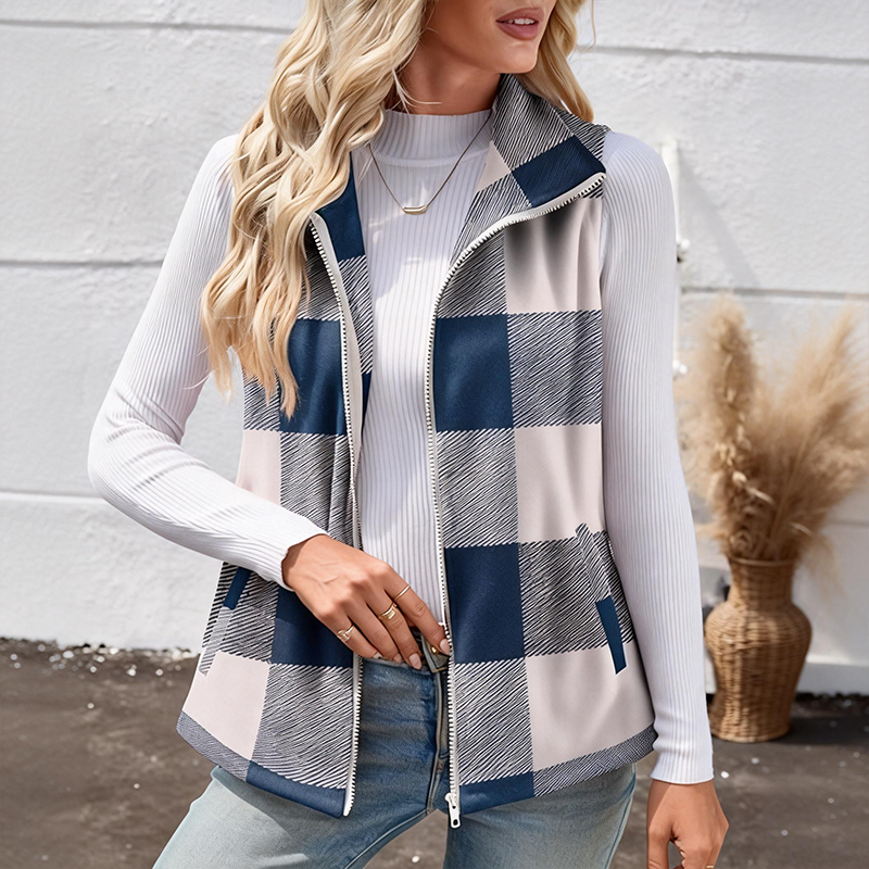 ⏰Promotion 50% OFF -Women’s New Zip-Up Sleeveless Wool Top