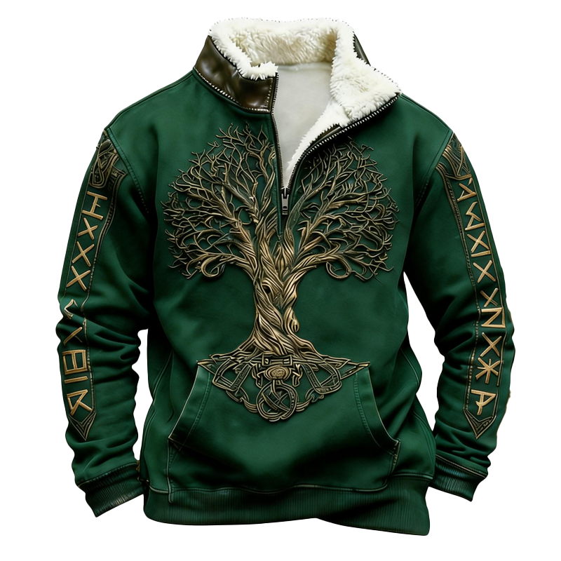 ⏰Promotion 50% OFF -Men’s Western-Style Wool Half-Zip Pullover